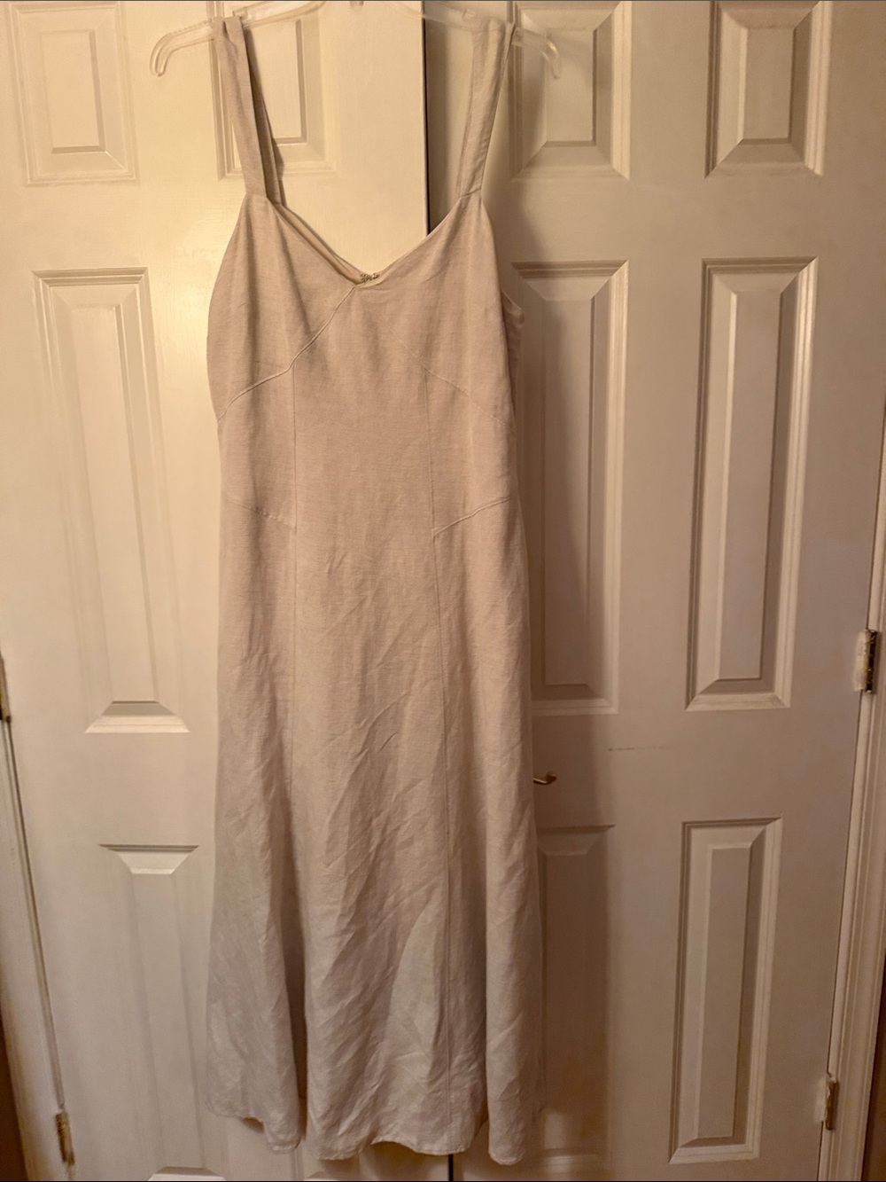 LOFT Cream naxi Dress